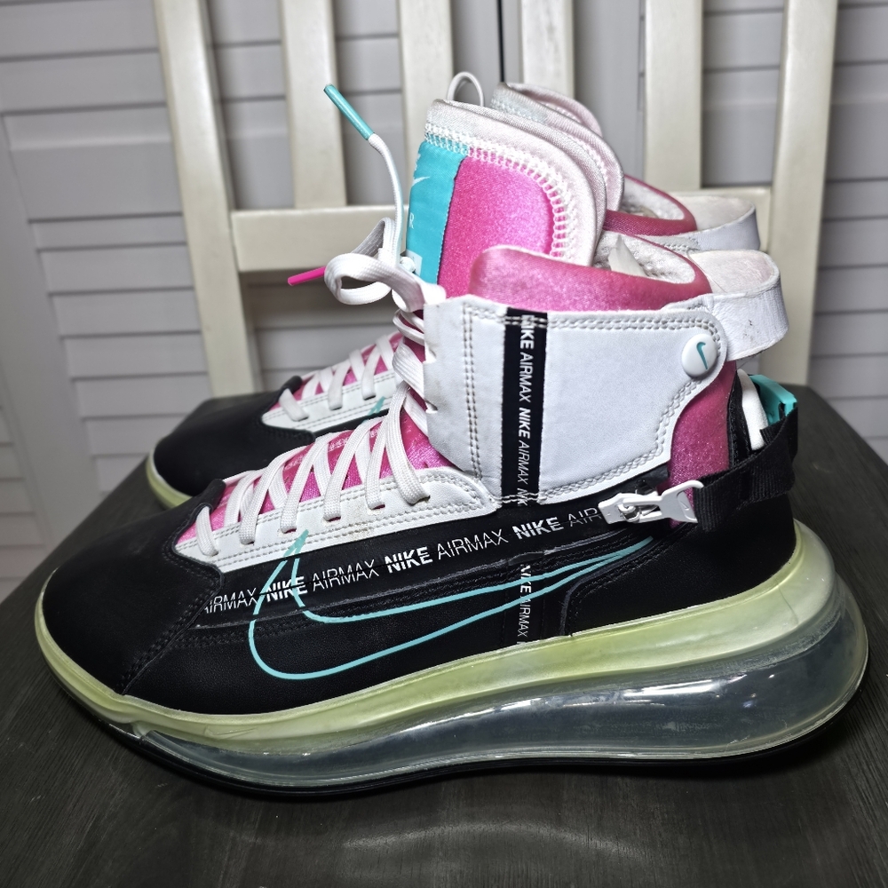 Nike Air Max 720 Saturn South Beach High Top Sneakers AO2110-002 Men's Size 8